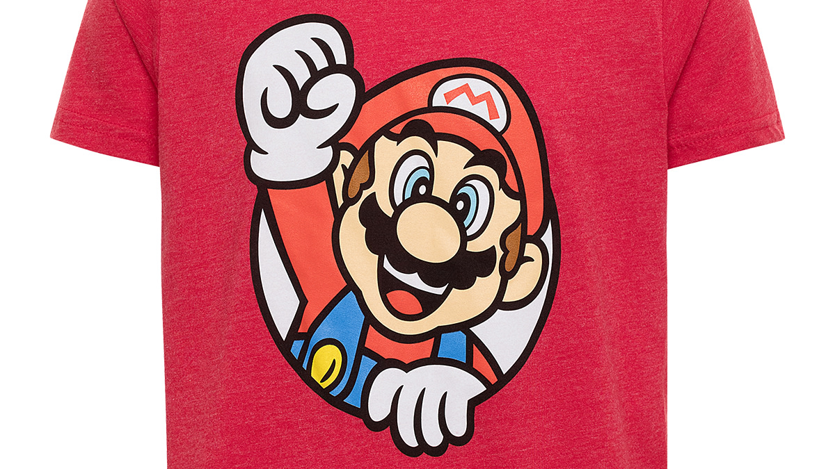 Here We Go Mario Youth Comfy T Shirt Nintendo Official Site